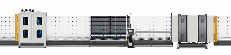 Vertical Insulated Glass Washing And Drying Machine